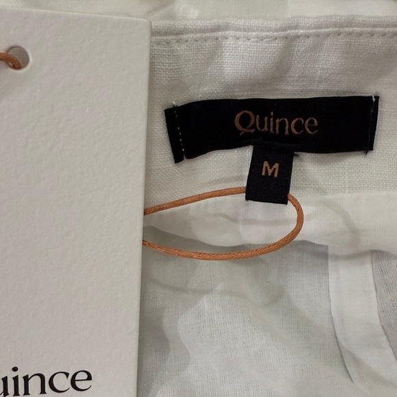 QUINCE 100% EUROPEAN LINEN FITTED TANK WHITE - M - Picture 6 of 6
